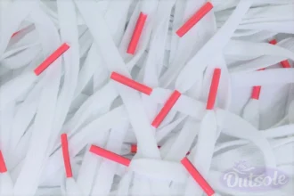 Colored Tips Nike Laces White Wit Coral Pink Veters KoraalRoze
