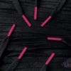Colored Tips veters Black Zwart Dark Fluor Pink Roze