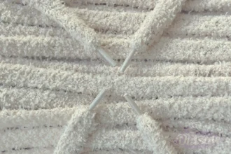 Fluffy veters laces Grey Grijs