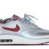 Nike Air Max 1 Hyperfuse QS Metallic Silver Deep Red