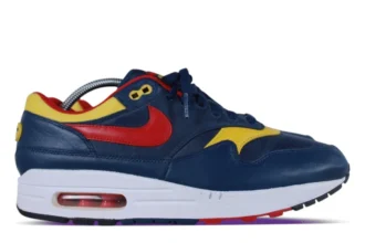 Nike Air Max 1 Premium Navy Gym Red Sample