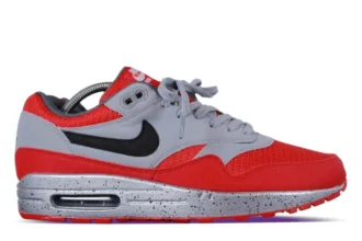 Nike Air Max 1 iD Red Speckled Silver