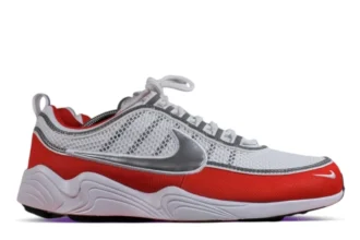 Nike Air Zoom Spiridon Metallic Silver Red