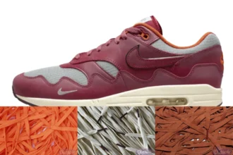 Lace Pack Nike Air Max 1 Patta Waves Rush Maroon