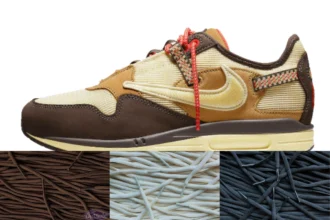 Lace Pack Nike Air Max 1 Travis Scott Cactus Jack Wheat