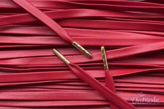 Leren lederen veters rood leather laces red
