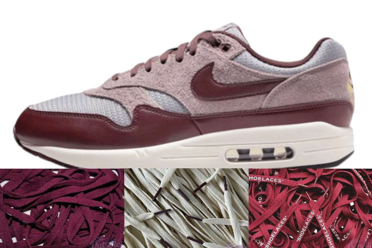 Lace Pack Nike Air Max 1 Premium Burgundy Crush Photoroom