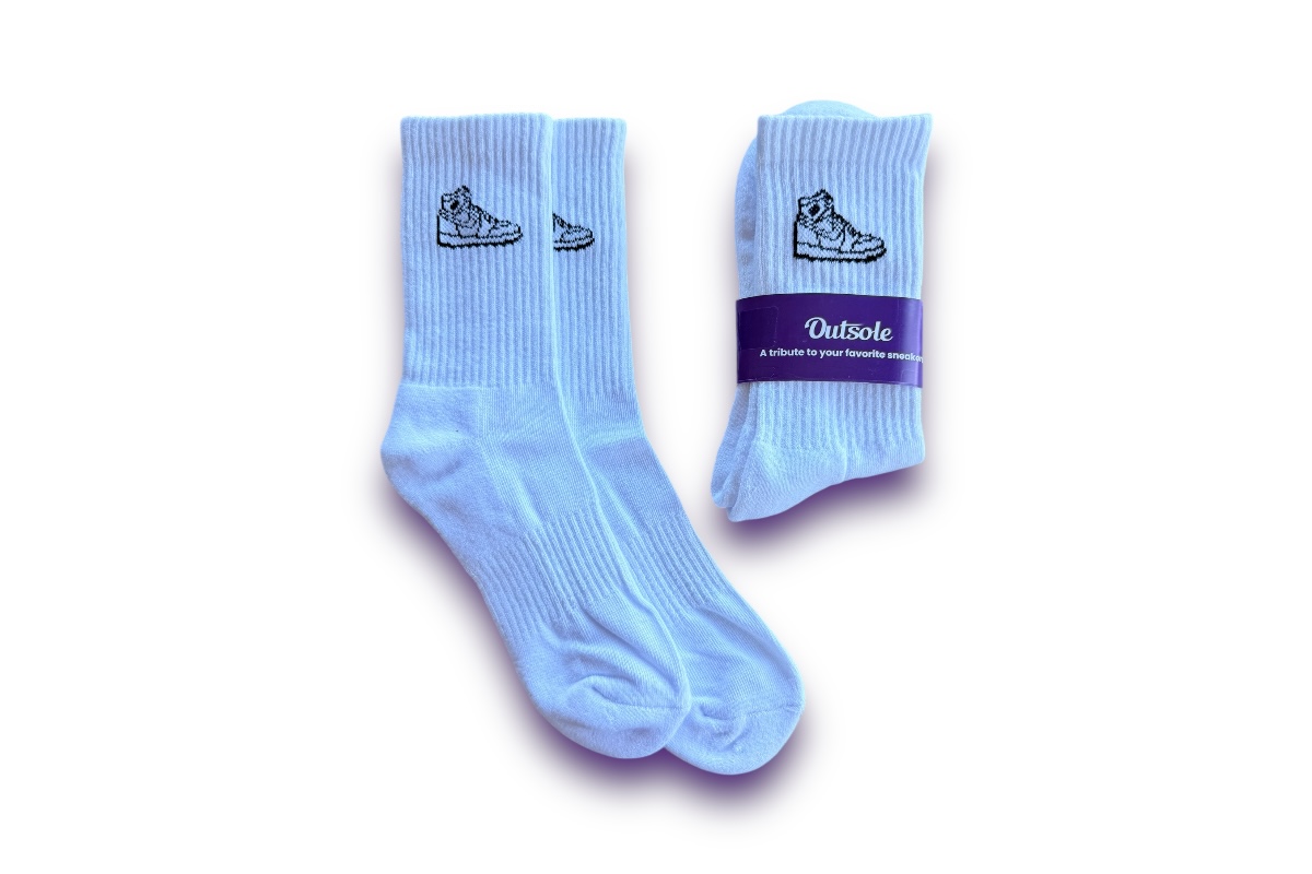 Nike Air Jordan 1 High Sneakers Socks by Outsole Dunk (2)
