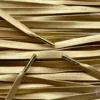 Leren lederen veters lichtgoud leather laces light gold