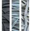 Platte veters - Grijze tinten (5 Pack)