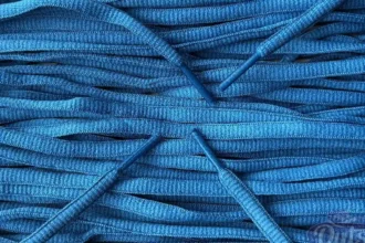 Small oval laces blue smalle ovale veters blauw