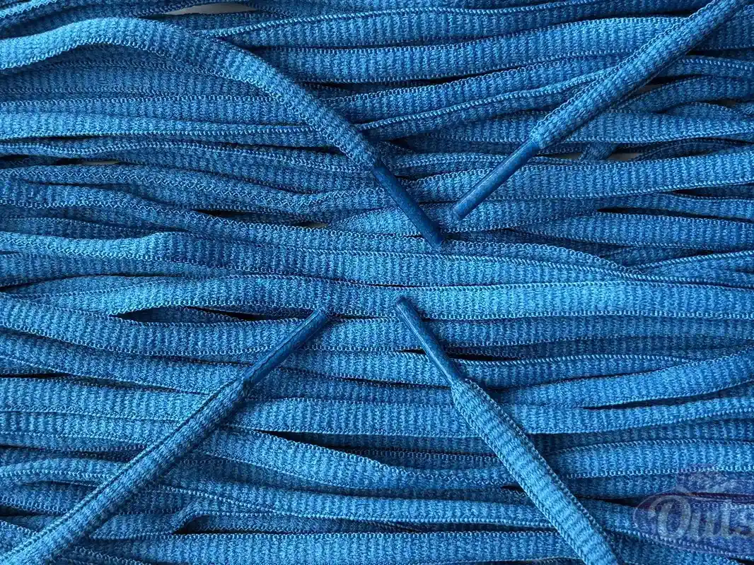 Small oval laces blue smalle ovale veters blauw