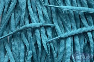 Small oval laces blue teal smalle ovale veters blauwteal