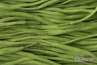 Small oval laces dark lime smalle ovale veters donkerlimoen