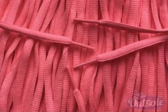 Small oval laces flamingo pink smalle ovale veters flamingo roze