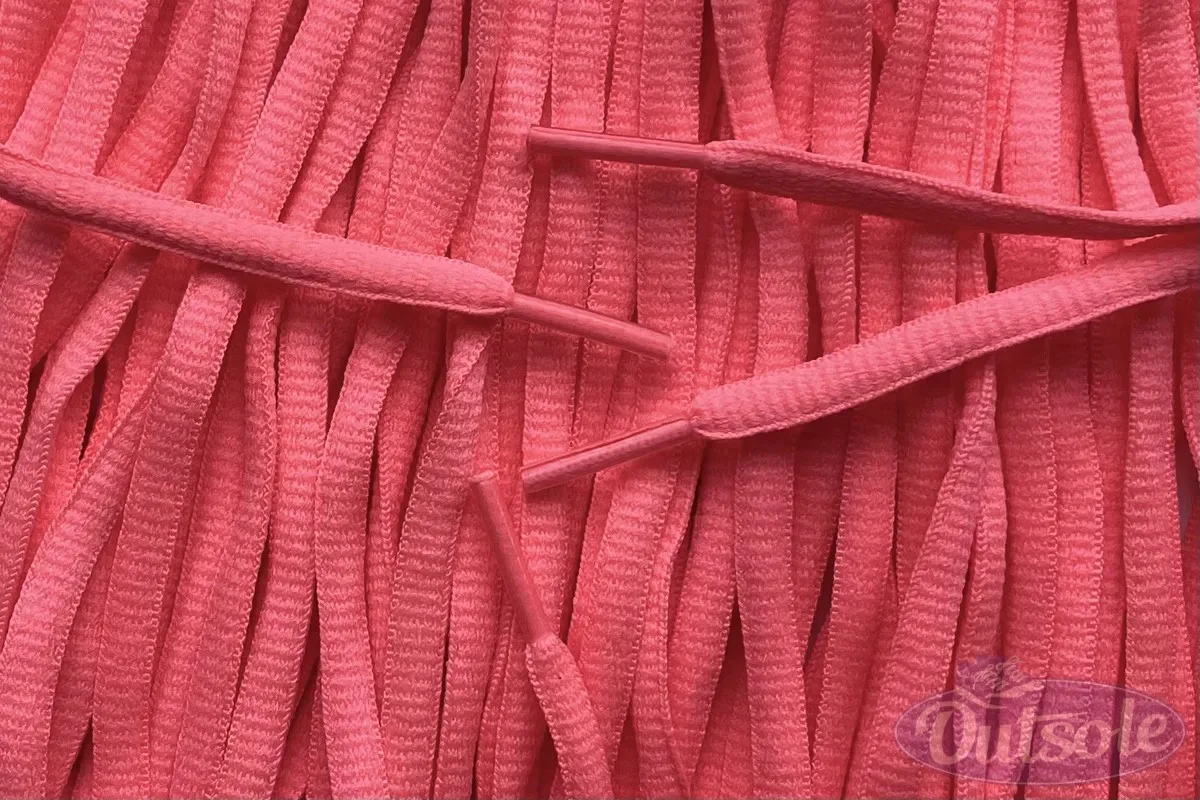 Small oval laces flamingo pink smalle ovale veters flamingo roze