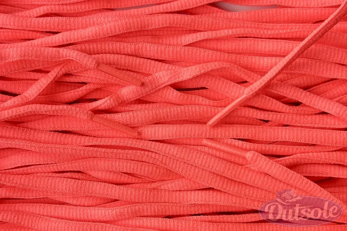 Small oval laces fluor pink smalle ovale veters fluorroze