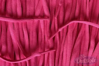 Small oval laces hot pink smalle ovale veters felroze