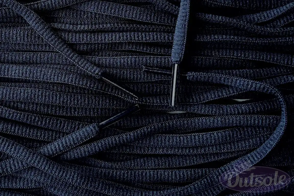 Small oval laces navy smalle ovale veters navy