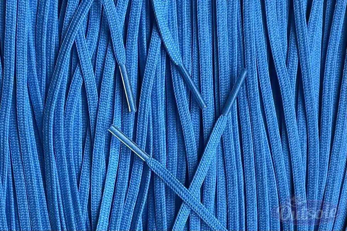 Smalle voetbal veters blauw football soccer laces blue