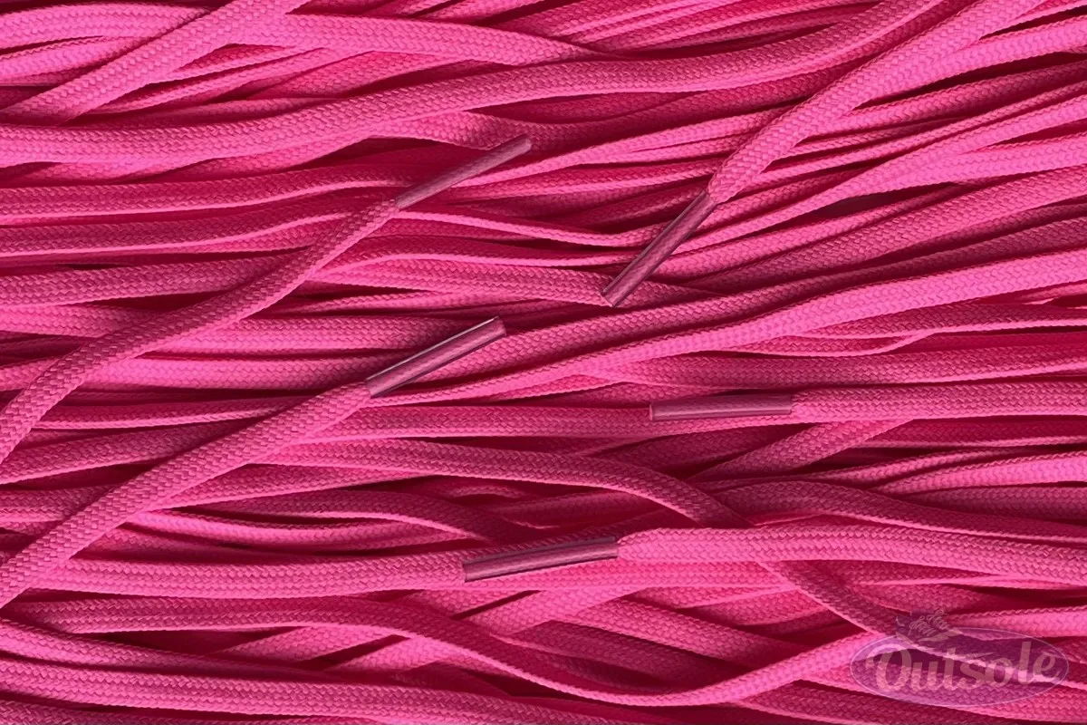 Smalle voetbal veters dieproze football soccer laces deep pink