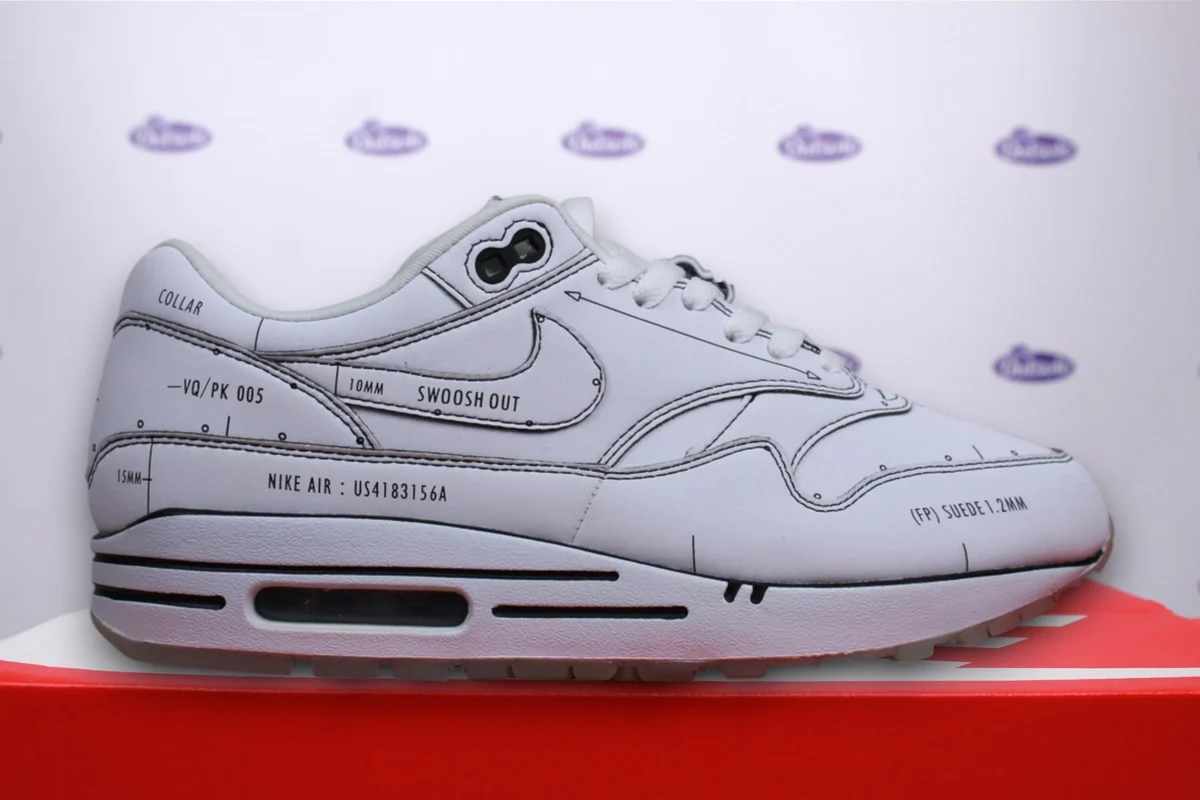 Nike Air Max 1 Tinker Schematic Sketch to Shelf • CJ4286-100 • Outsole